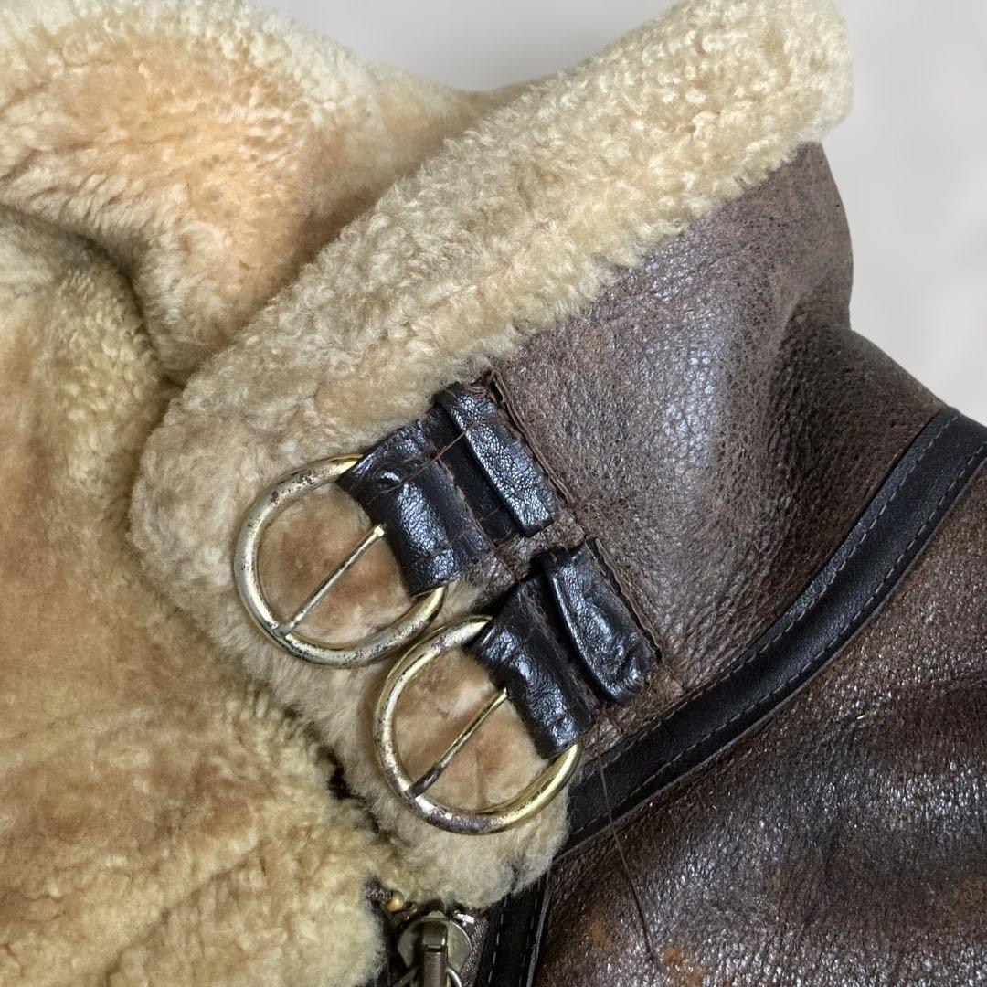 80s New York Style USA製 B-3 リアルムートン 42