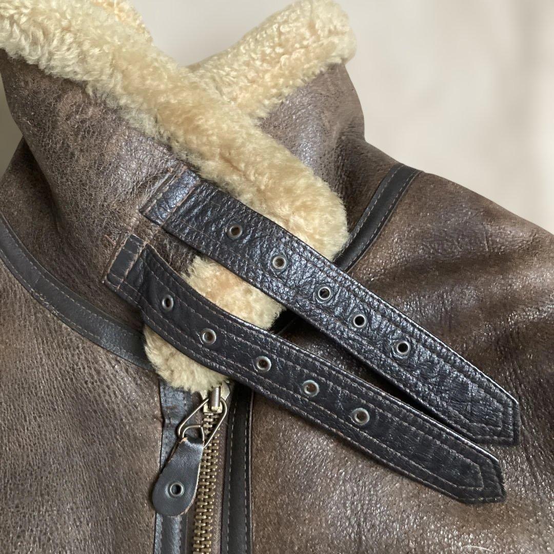 80s New York Style USA製 B-3 リアルムートン 42