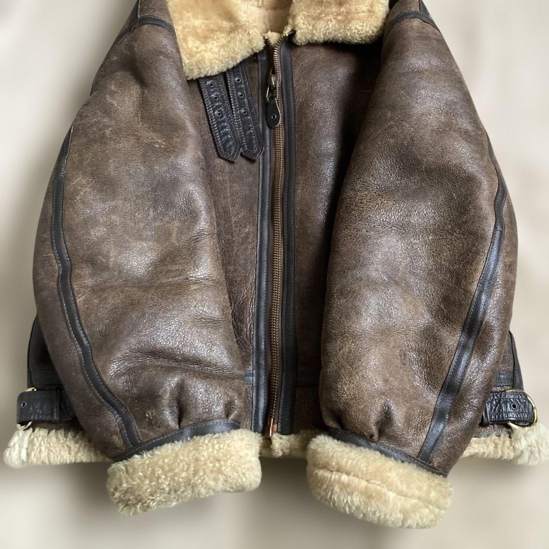 80s New York Style USA製 B-3 リアルムートン 42