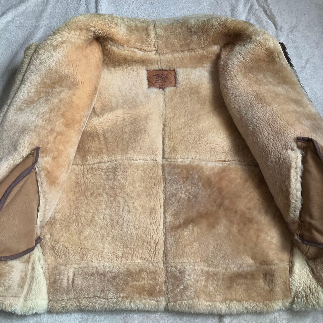 80s New York Style USA製 B-3 リアルムートン 42