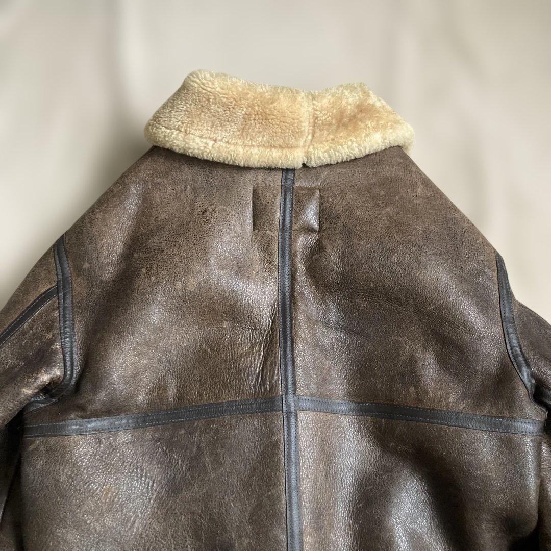 80s New York Style USA製 B-3 リアルムートン 42