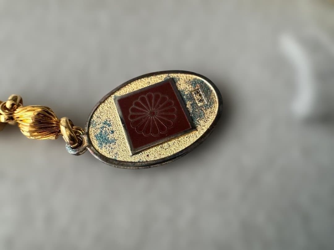 天皇陛下御在位60周年記念 懐中時計　和装七宝　松本徽章製