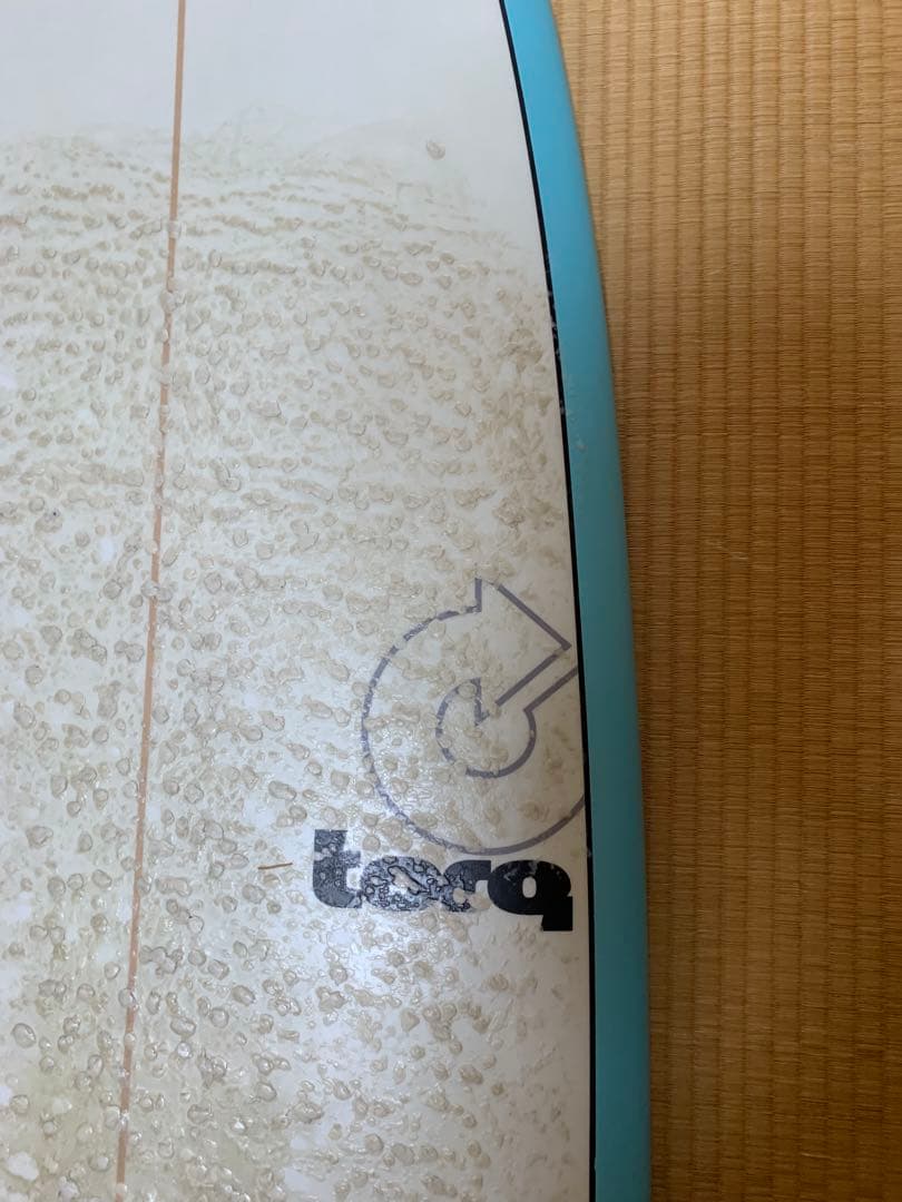 7.2feet 47Lミッドレングス　初心者サーフボード　フィン、ケース付き