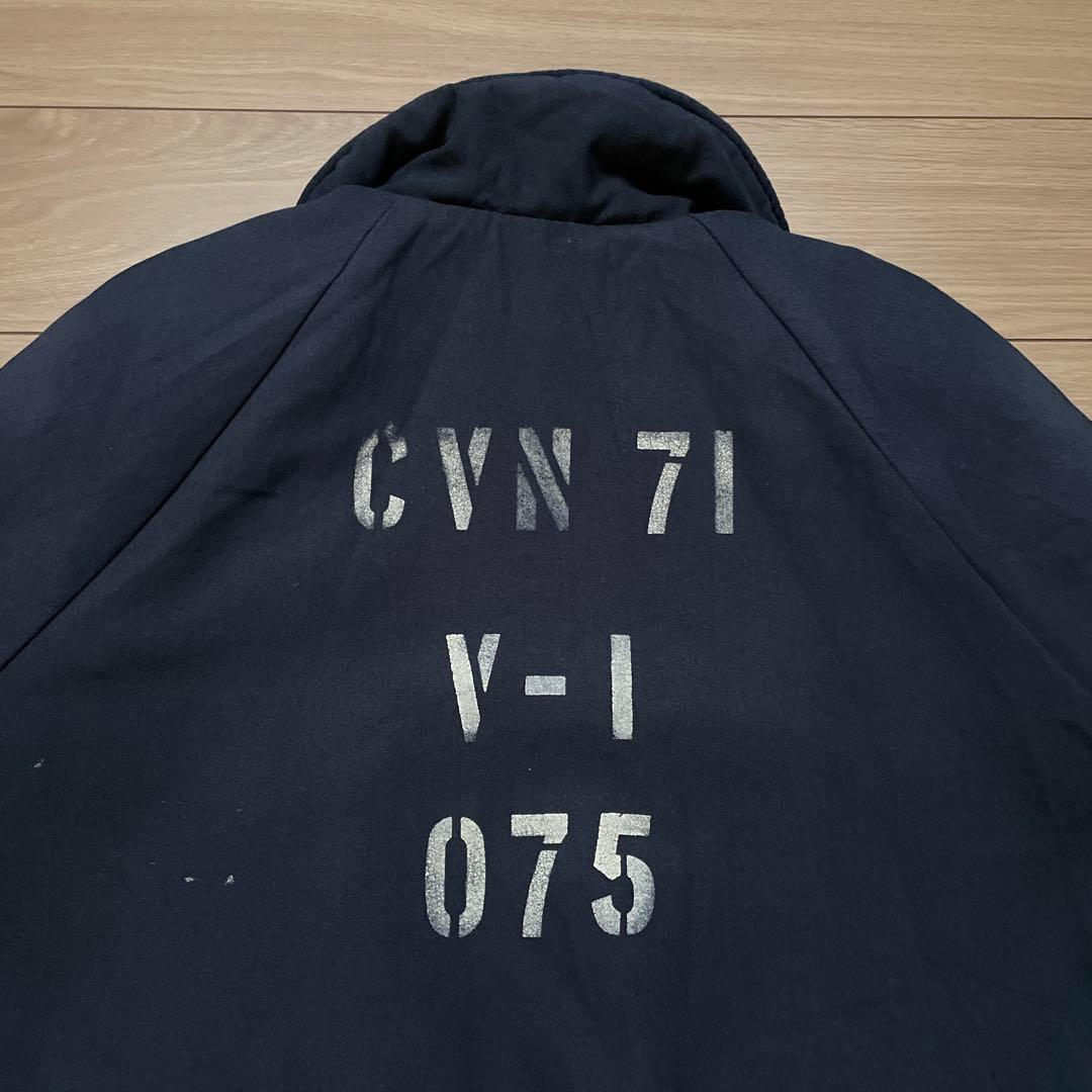 希少 00s 米軍 実物 シップボード ジャケット ステンシル XL アラミド