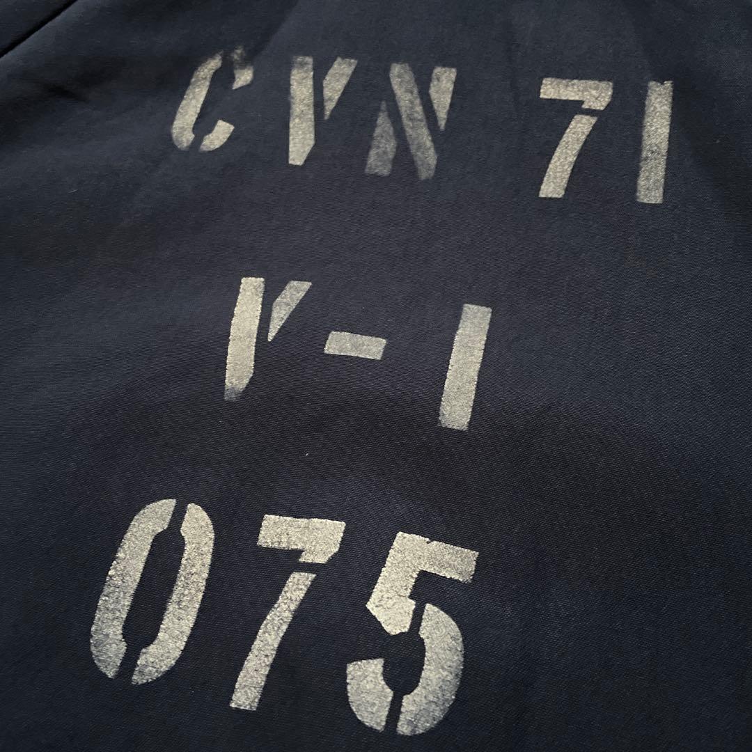 希少 00s 米軍 実物 シップボード ジャケット ステンシル XL アラミド