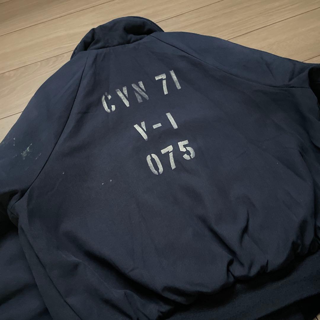 希少 00s 米軍 実物 シップボード ジャケット ステンシル XL アラミド