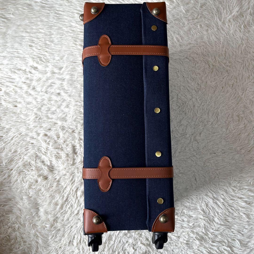 【新品未使用】タノビ　デニム生地　キャリーケース　　　ユニセックス