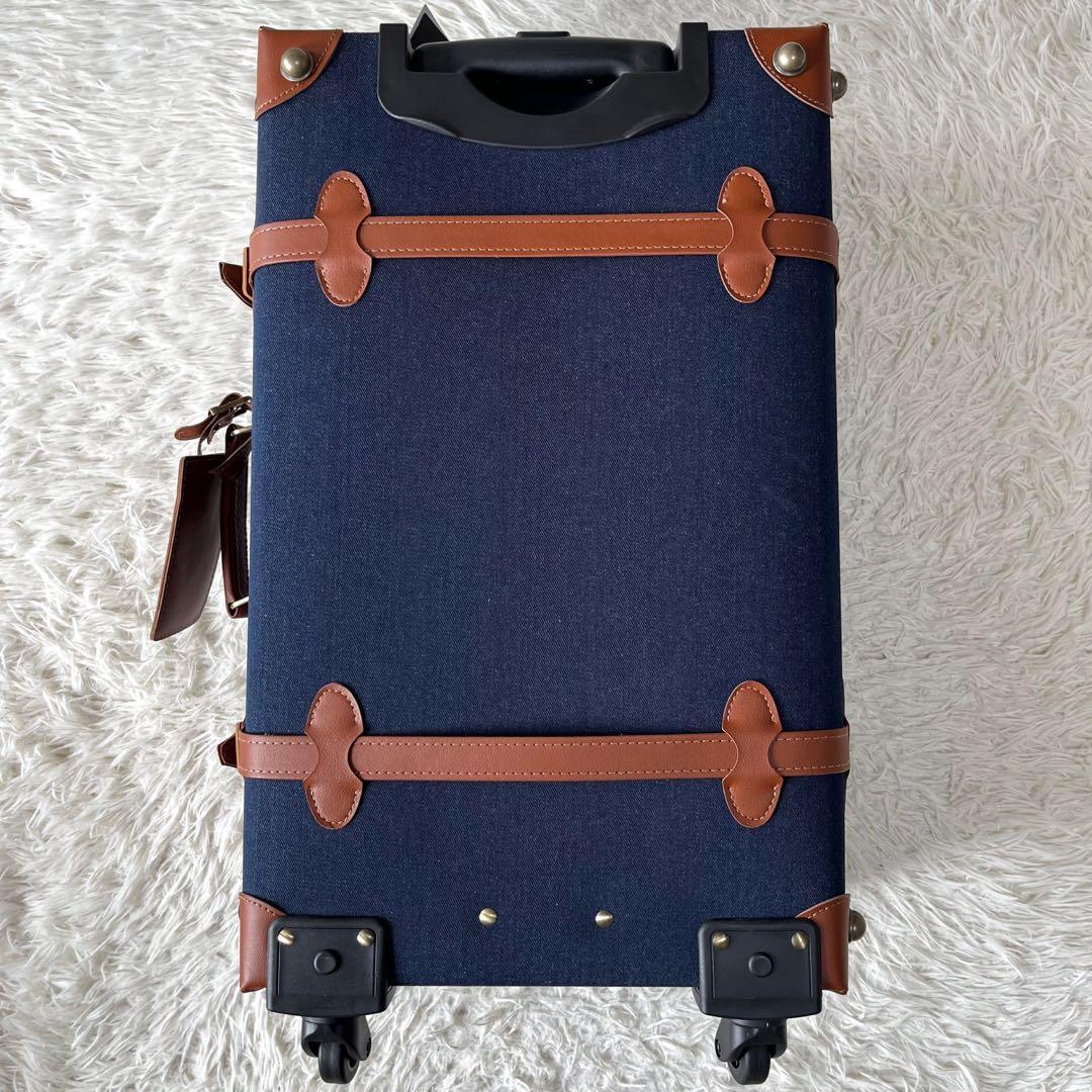 【新品未使用】タノビ　デニム生地　キャリーケース　　　ユニセックス