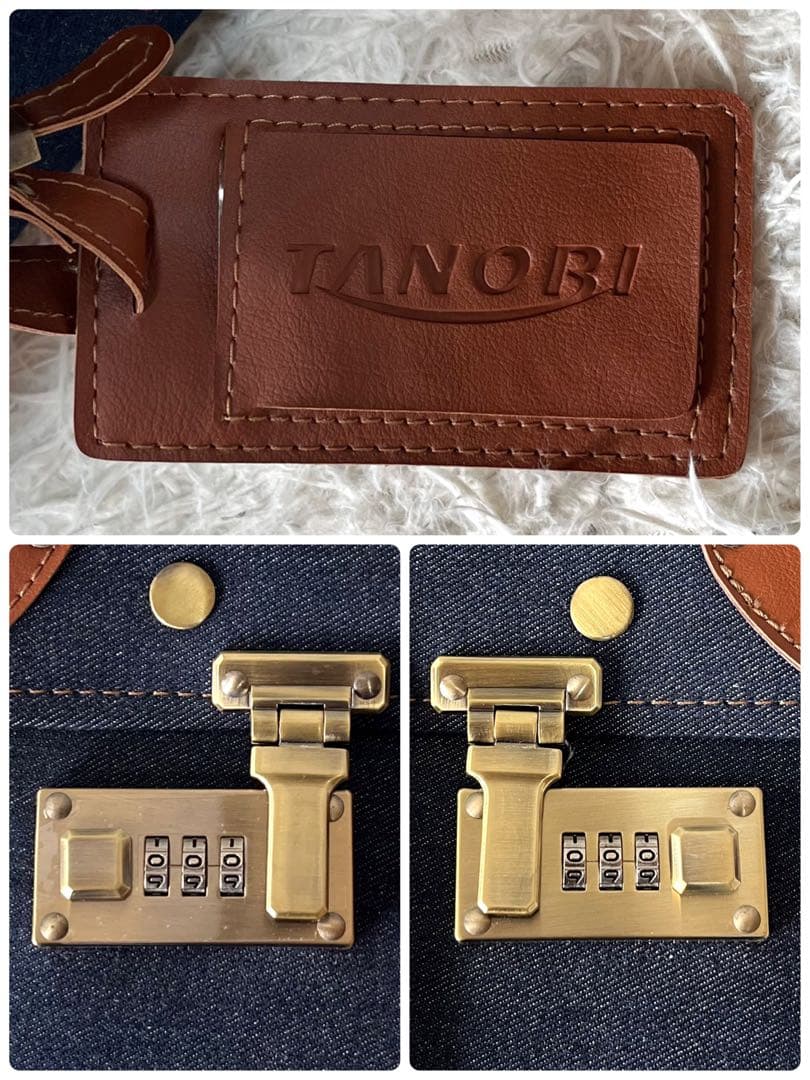 【新品未使用】タノビ　デニム生地　キャリーケース　　　ユニセックス