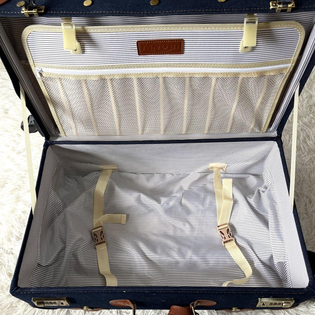 【新品未使用】タノビ　デニム生地　キャリーケース　　　ユニセックス