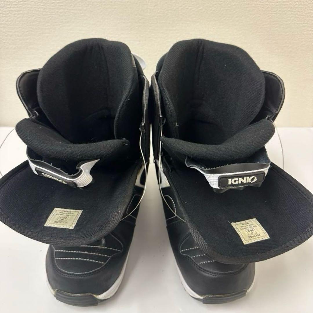IGNIO BOA スノーボードブーツ ブラック/ホワイト 26.0cm
