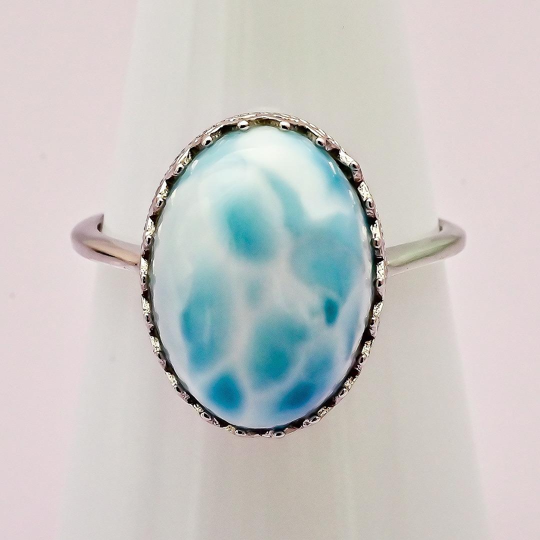 ラリマー　S925　シルバー　指輪　◆リング◆天然石◆パワーストーン◆