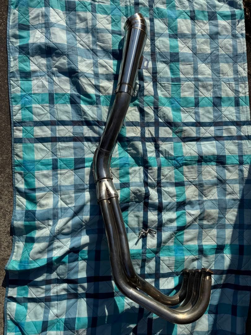 kawasaki バリオス2 フルエキマフラー 純正エキパイ＆汎用コニカルGP管