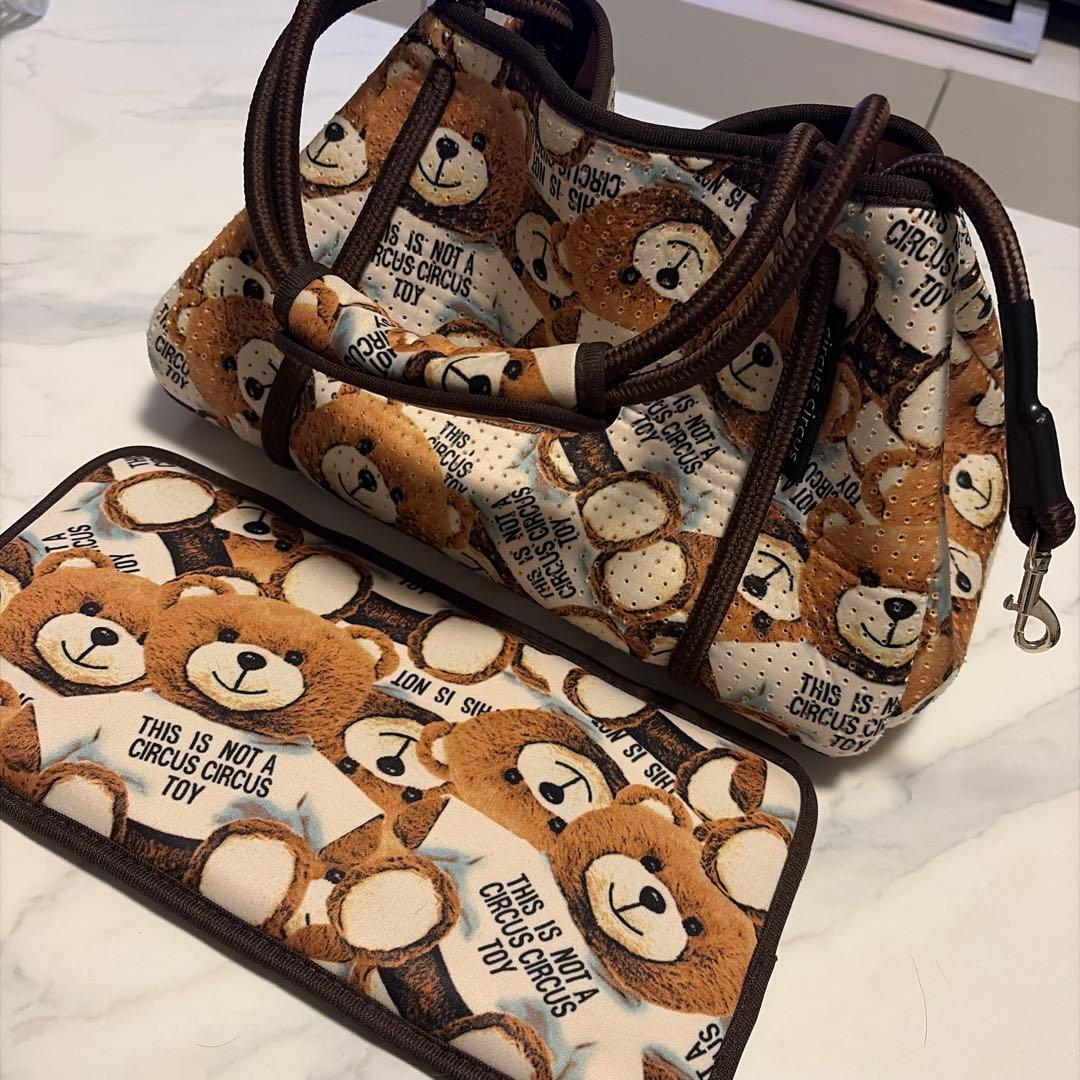 新品circus circus Toy Bear ネオプレーントートキャリーM