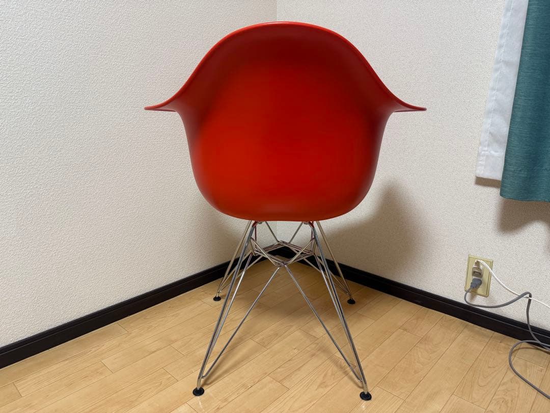 ハーマンミラー イームズ アームシェルチェア エッフェルベース レッドオレンジ