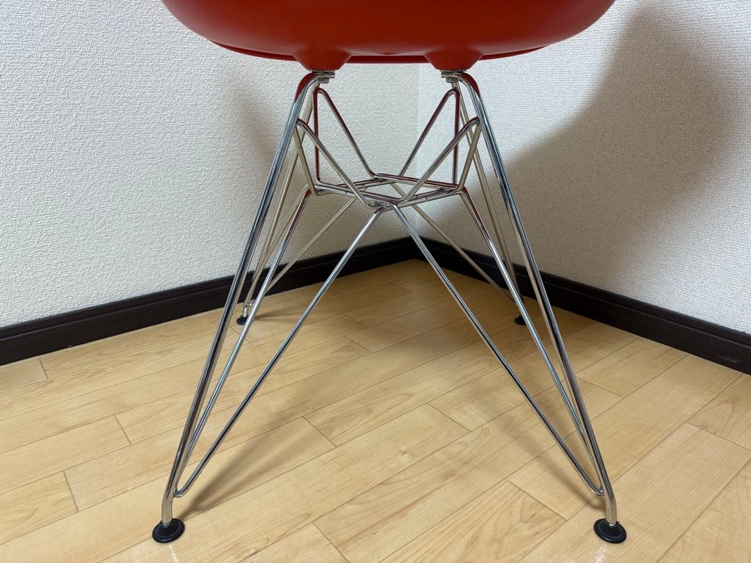 ハーマンミラー イームズ アームシェルチェア エッフェルベース レッドオレンジ