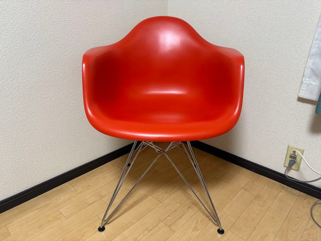 ハーマンミラー イームズ アームシェルチェア エッフェルベース レッドオレンジ