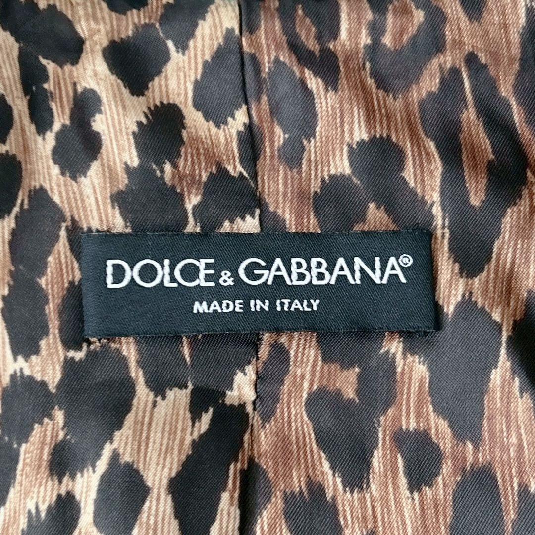希少✨ドルチェアンドガッバーナ　ジャガード　ジャケット　花柄 レオパード　38
