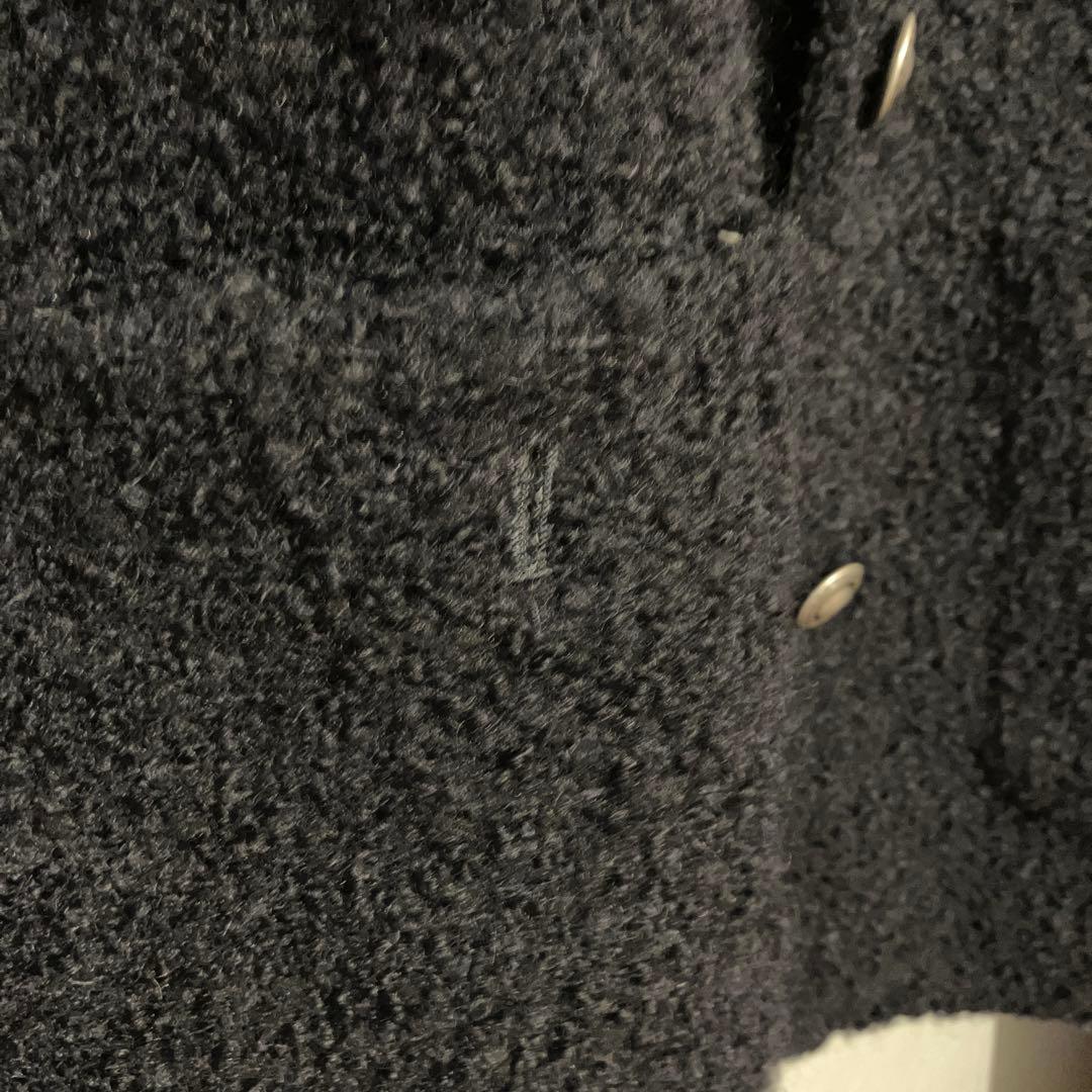 最終値下げBEAUTY&YOUTH ジャガードノーカラージャケット　ネイビー　M