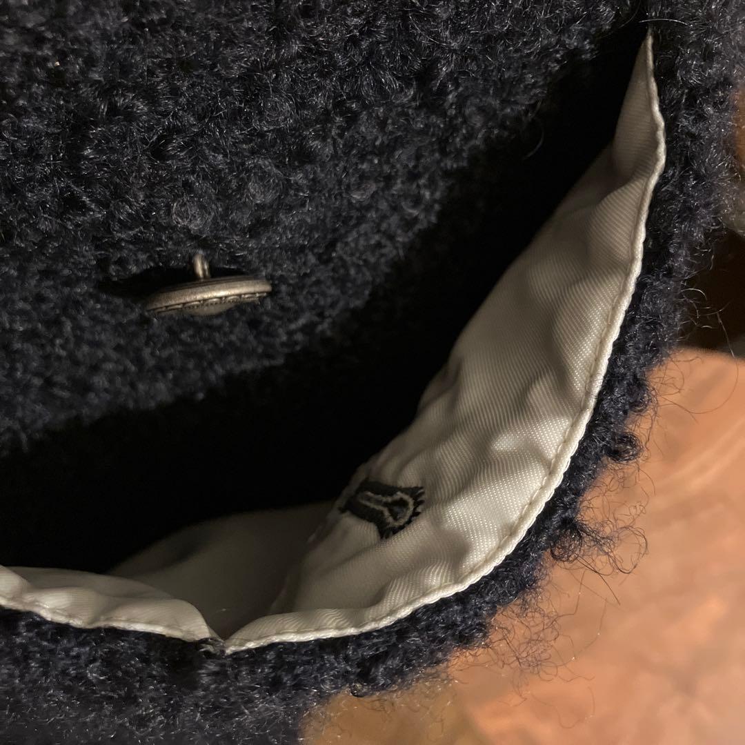 最終値下げBEAUTY&YOUTH ジャガードノーカラージャケット　ネイビー　M