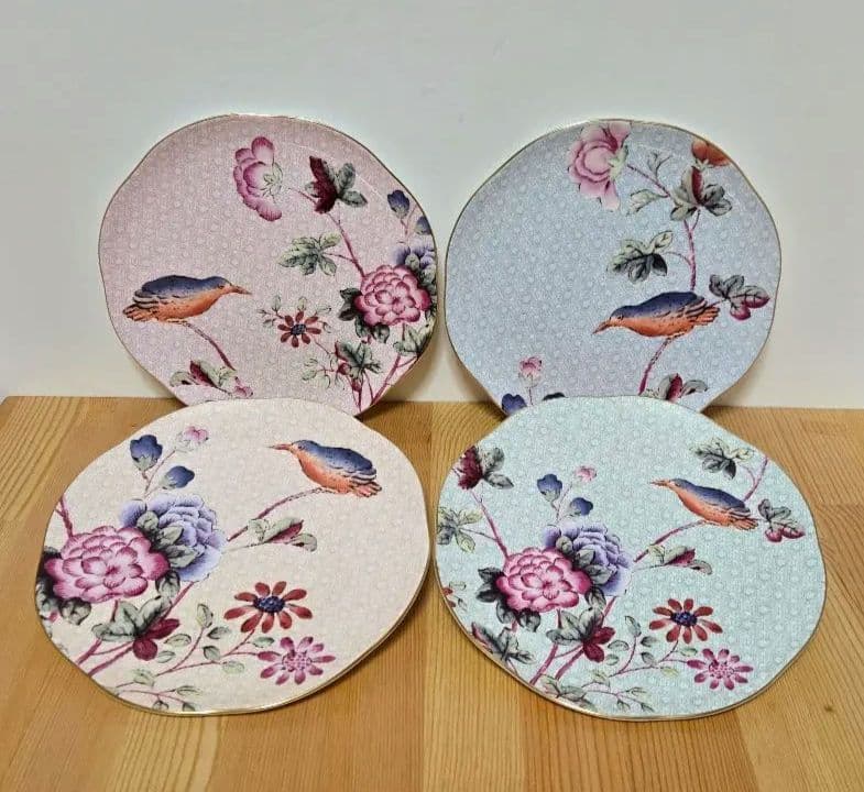 ウェッジウッド　ハーレクイン【未使用】カッコープレート4枚セット