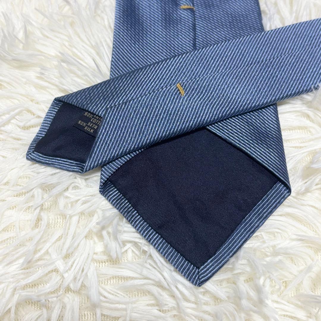 ✨タグ付き新品未使用✨PRADA ネクタイ　ソリッド　ブルー系