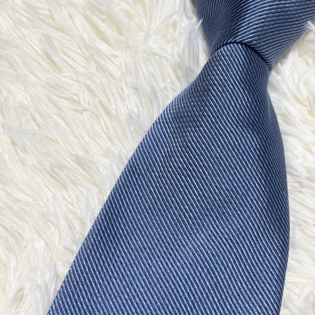 ✨タグ付き新品未使用✨PRADA ネクタイ　ソリッド　ブルー系