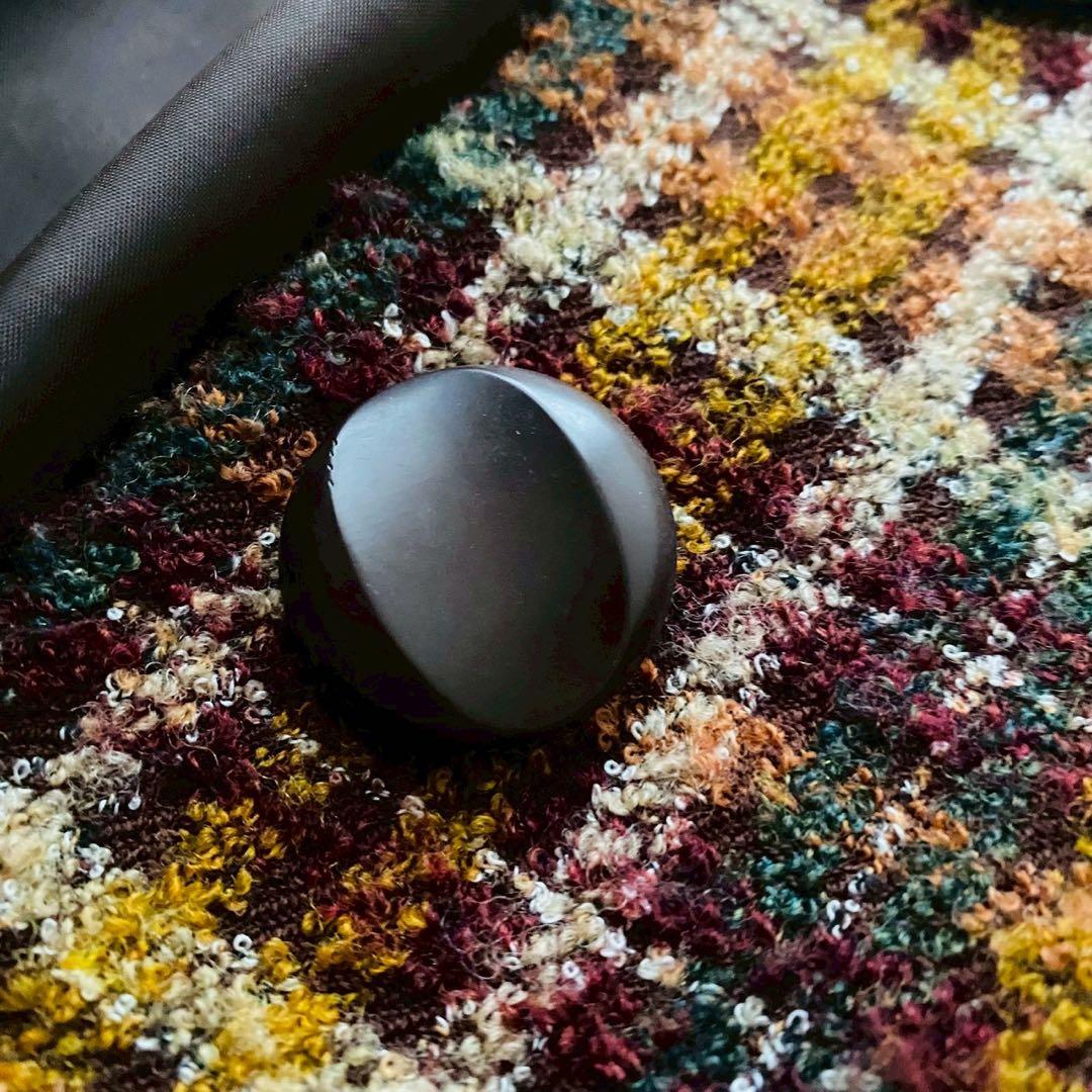 レリアン●極美品●ウールブレンド ミックスツイードチェスターコート 飾り釦 3L