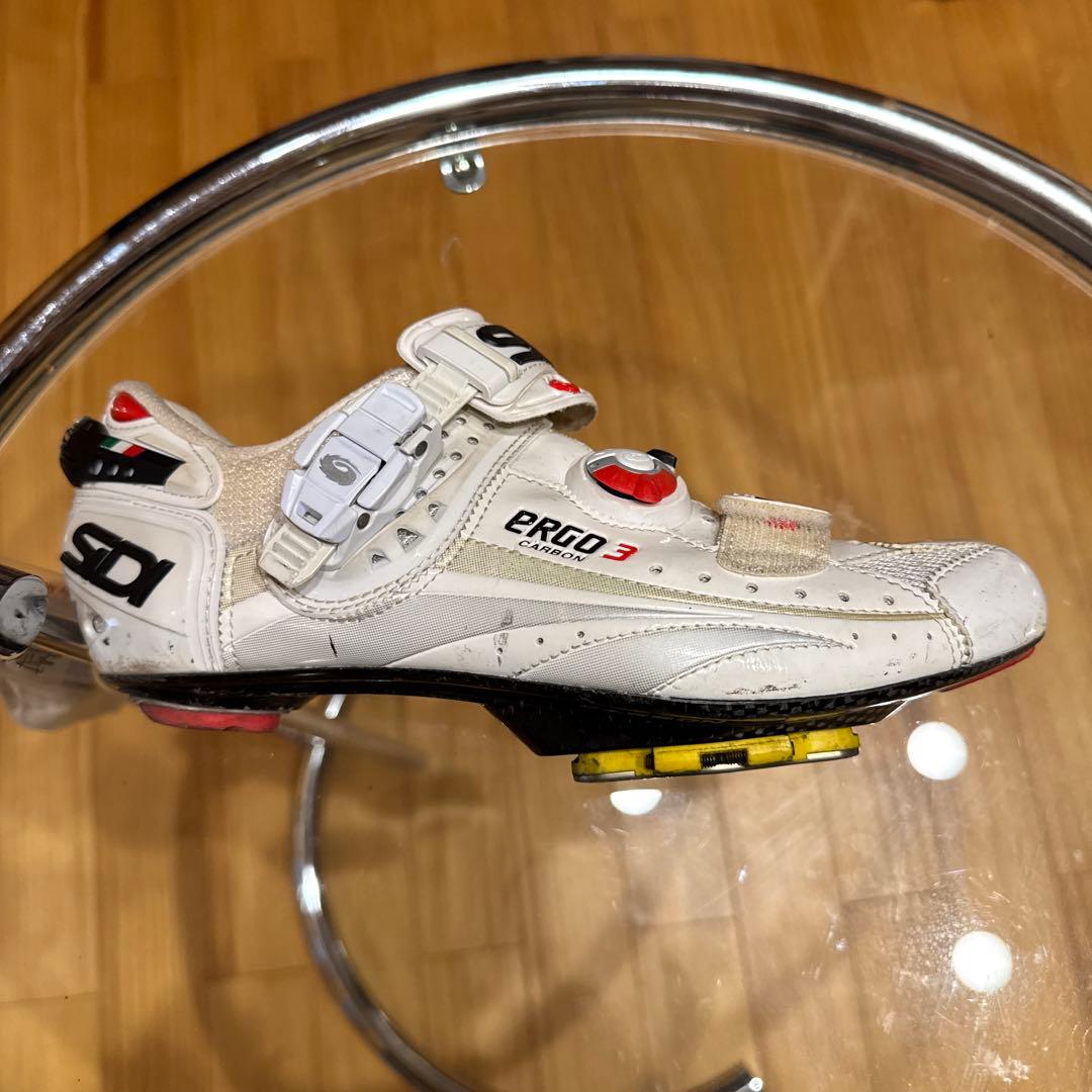 シディ SIDI エルゴ ERGO3カーボン　白 EU41 スピードプレイ専用