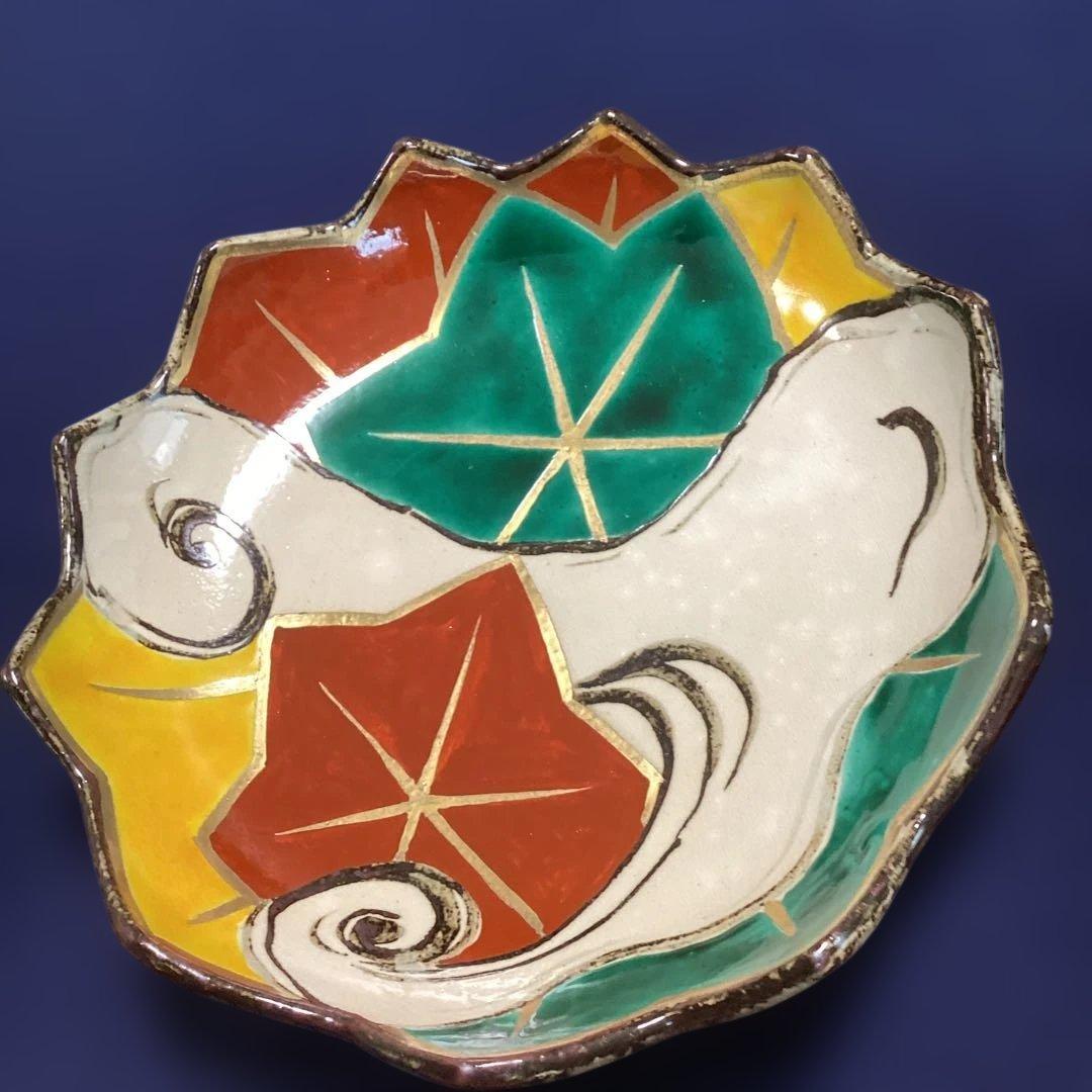 松竹梅　京焼乾山写立田川向付5客　　新品未使用