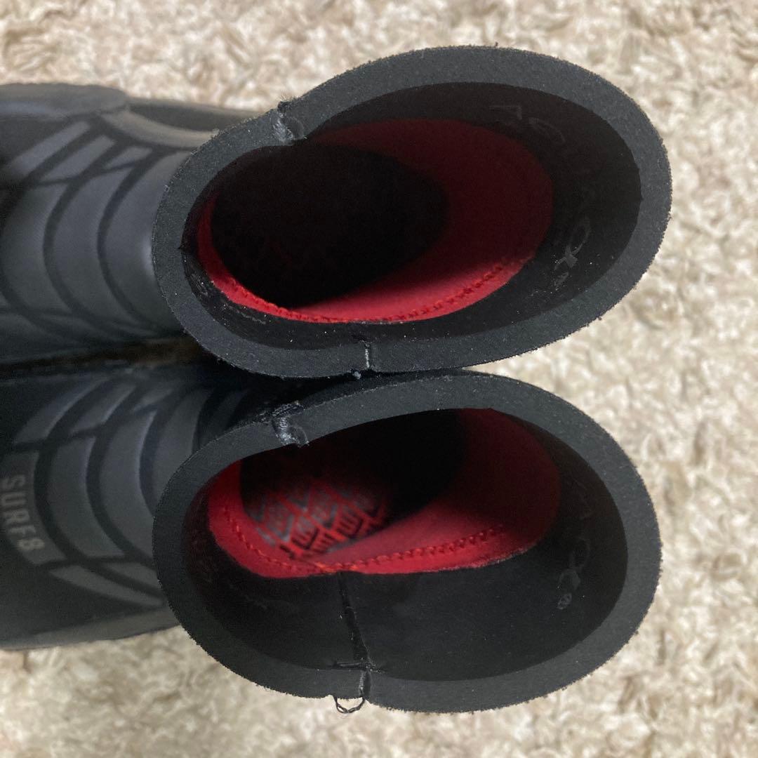 SURF8ブーツ/スプリットソール中割れ24.0cmブラック