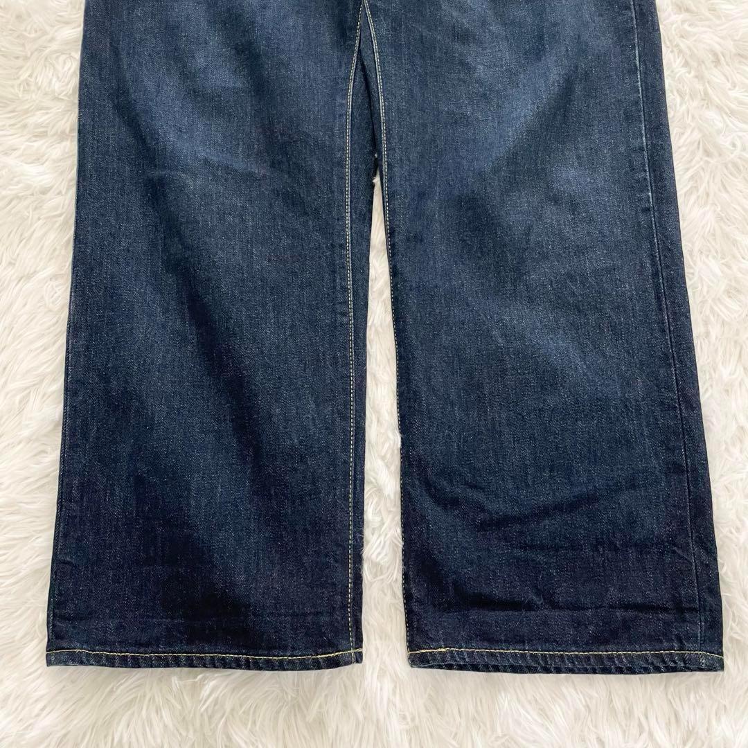 ガンリュウ　サルエルパンツ・デニム・ジーンズ・12AW・製品洗い加工・3連ベルト