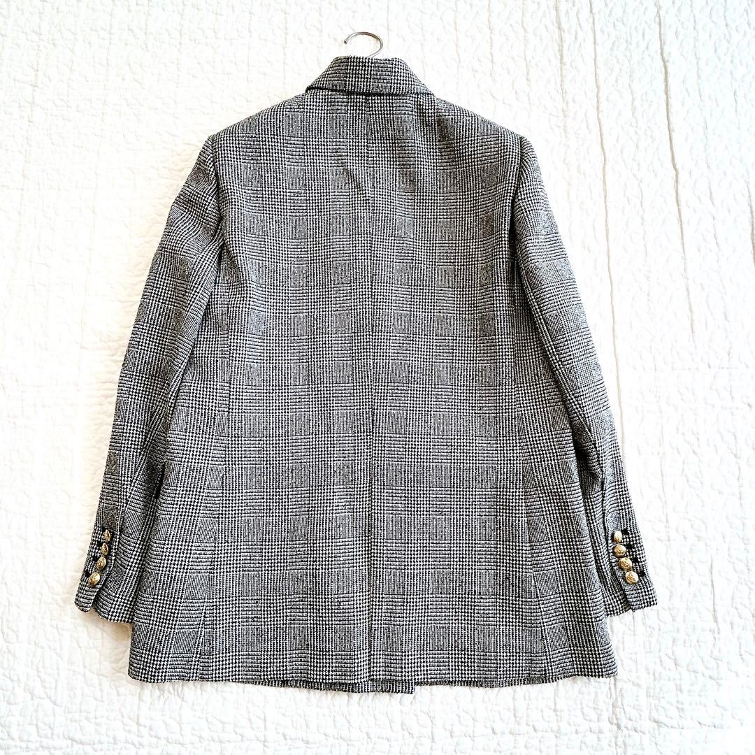 新品タグ付 アルページュストーリー W釦テーラードジャケット 金ボタン チェック