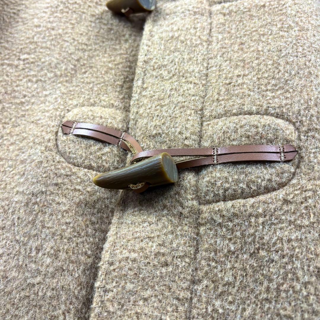 美品　グローバーオール　ダッフルコート　ロング　チェック　ベージュ　XL 大きい