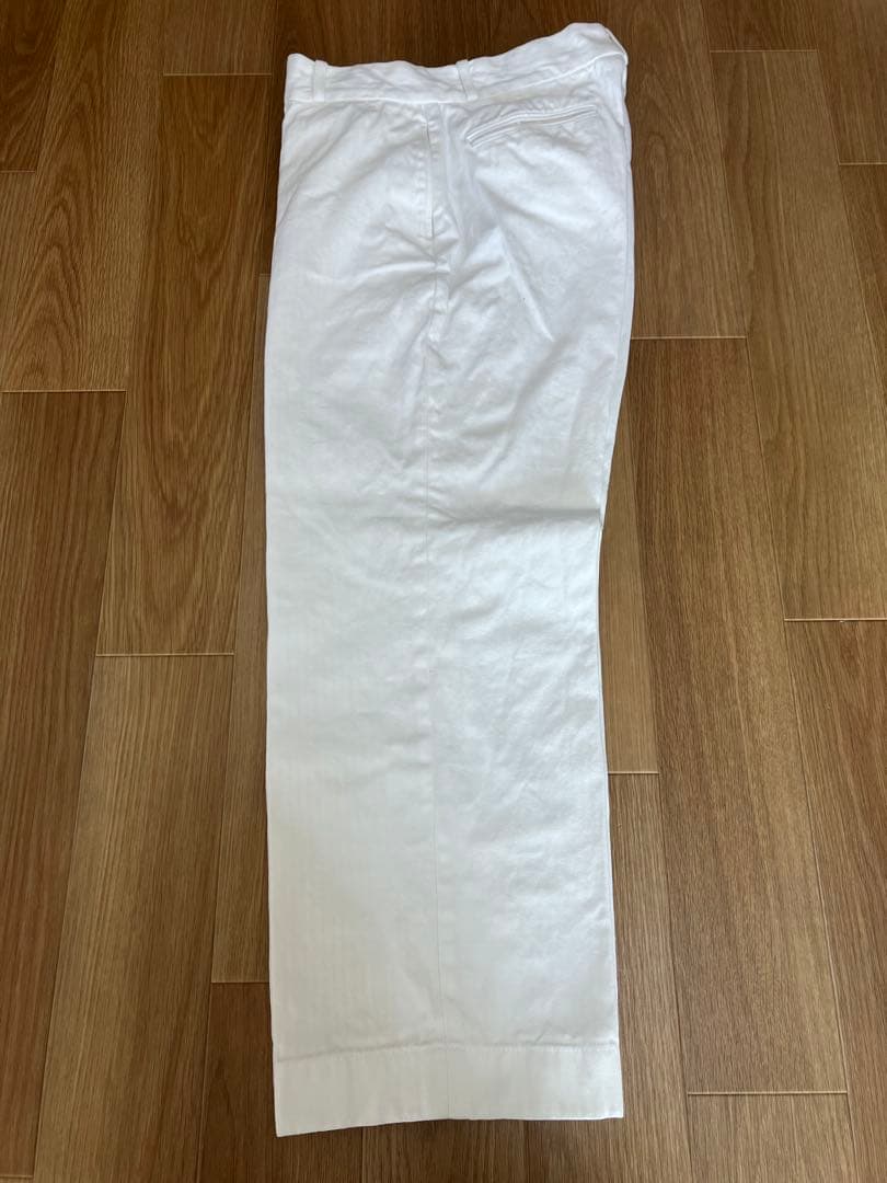 パンツ G&F Co.- HERRINGBONE TROUSER _ WHITE