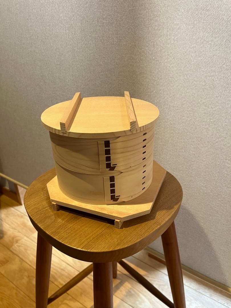 新品未使用　足立茂久商店　わっぱセイロ 6寸2段