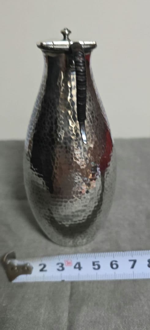 純銀ハンマード金属ピッチャー酒器です