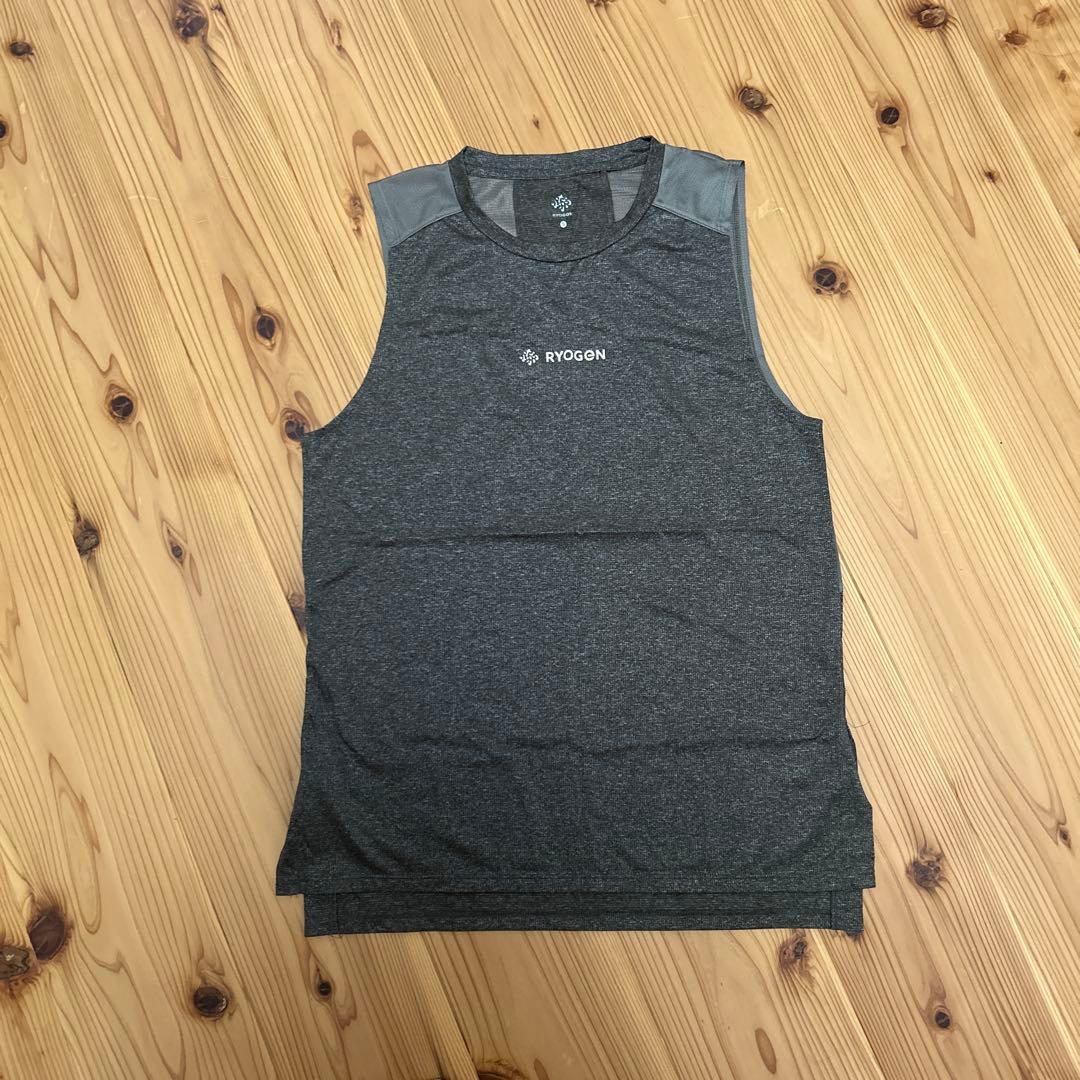 RYOGON ダークグレー ノースリーブ Tシャツ S