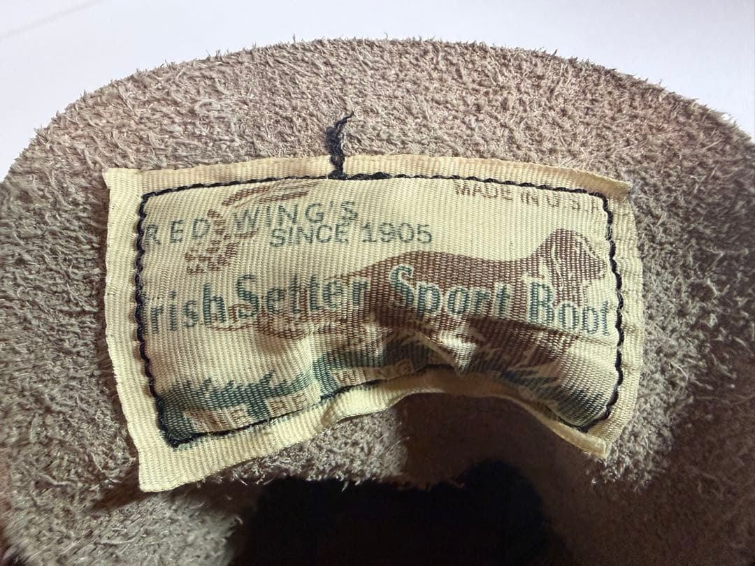 90s REDWING 8167 四角犬タグ USA製 アイリッシュセッター