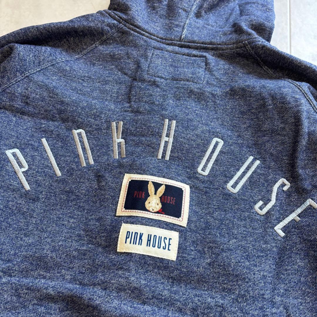 【未使用】ピンクハウス ミミ モザ ラビット ジップパーカー 刺繍 ワッペン 4