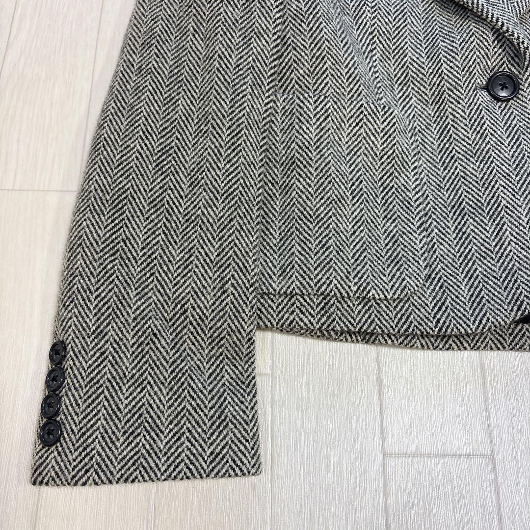タグ付き ラルフローレン ヘリンボーン柄 ウール テーラードジャケット サイズ6