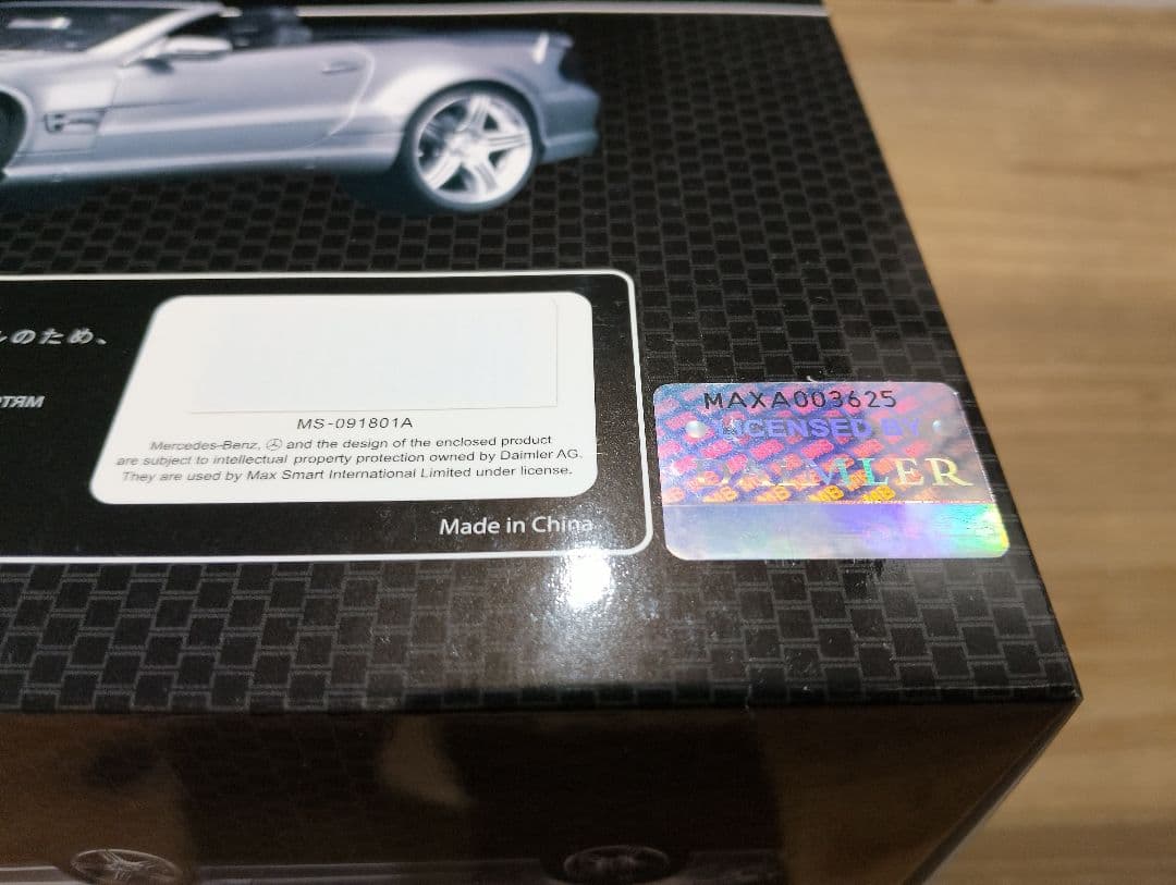 マック　1/18 メルセデスSL63 AMG R230　ミニカー　シルバー