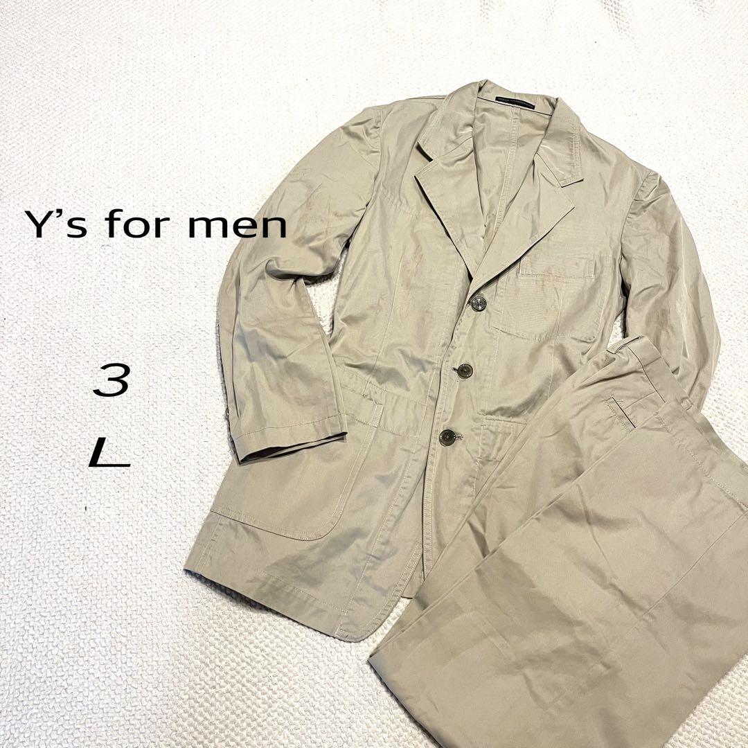 Y's for men 04ss セットアップ コットンカジュアル ベージュ L