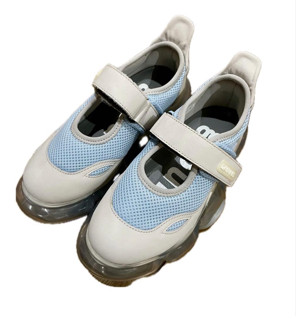 MOOPIE MARY JANE グレー/アイスグレー