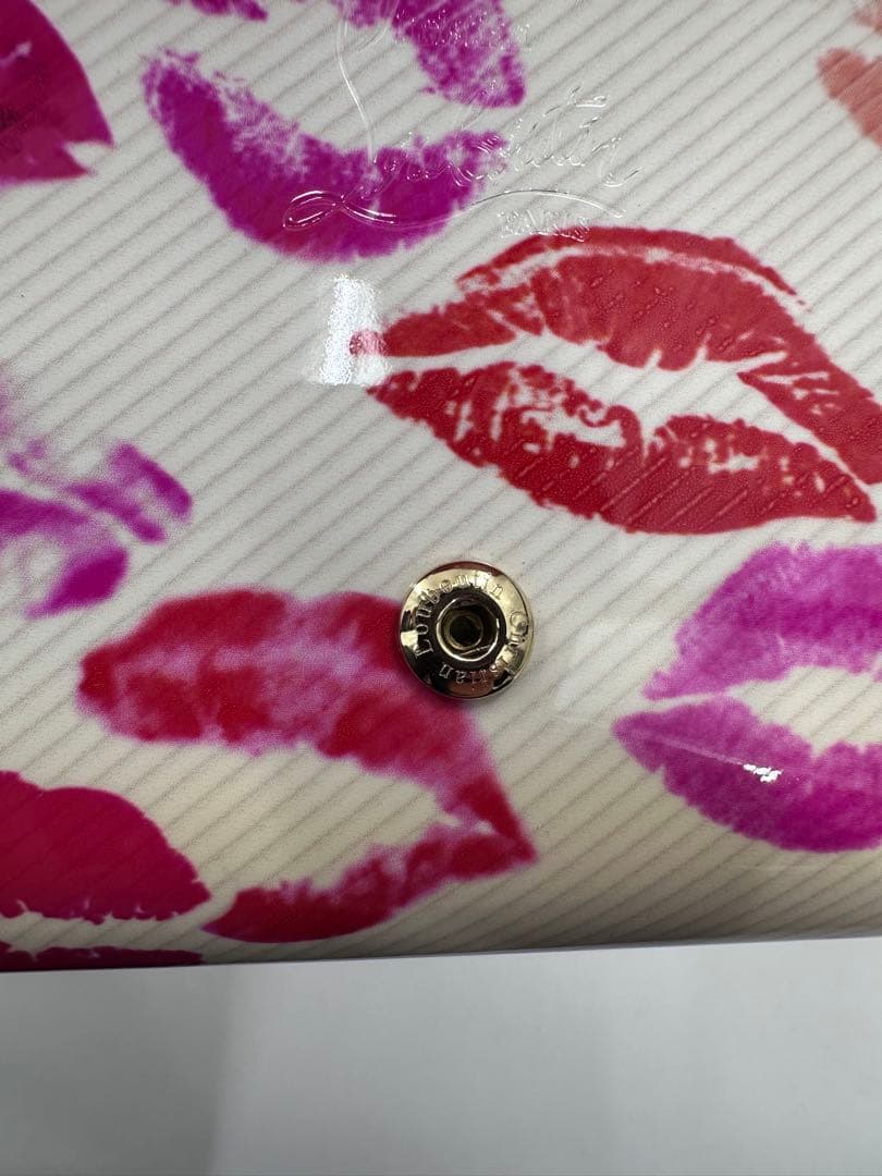 希少/美品/Christian louboutin /マカロン リップ 長財布