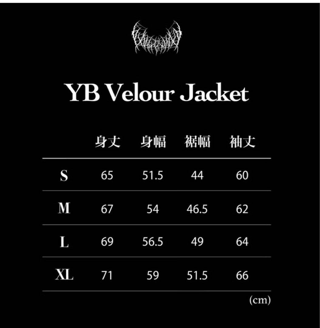 YB Velour Jacket ホワイト Sサイズ