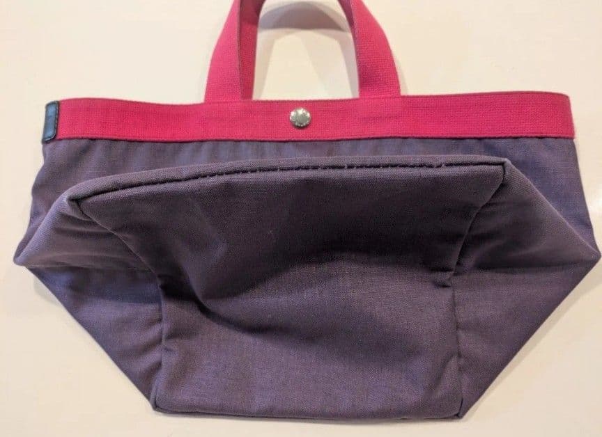 エルベシャプリエ　トートバッグ　プリュネル　パープル　ピンク