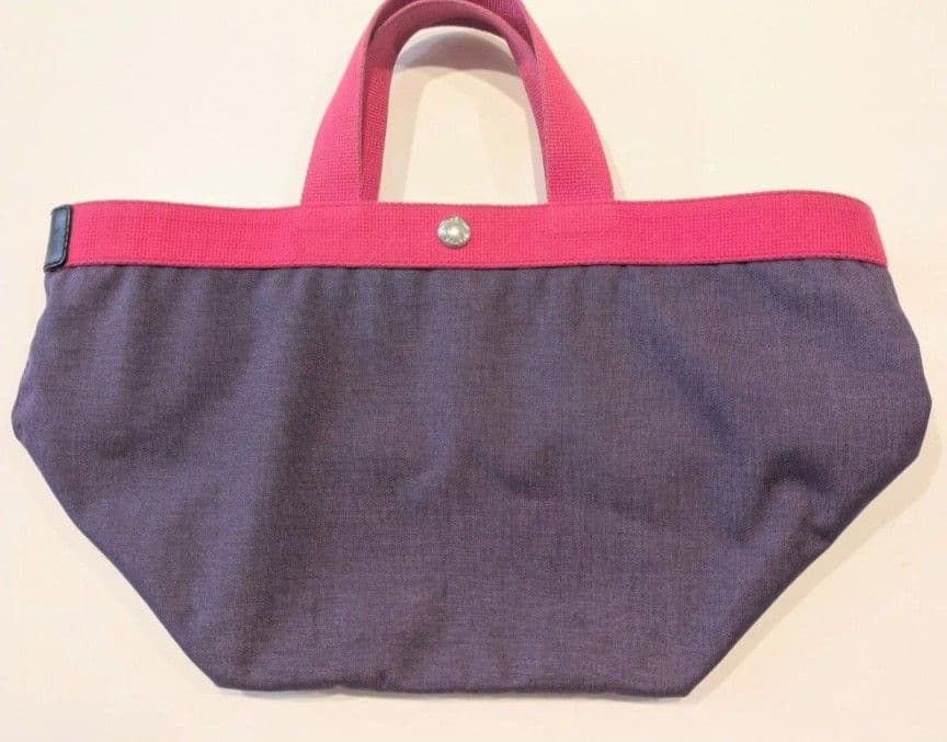 エルベシャプリエ　トートバッグ　プリュネル　パープル　ピンク