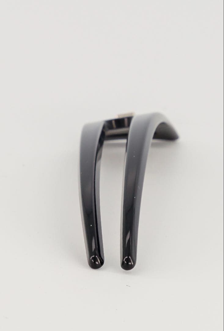 新品 Alexandre de Paris ストーン付き黒ヘアピン