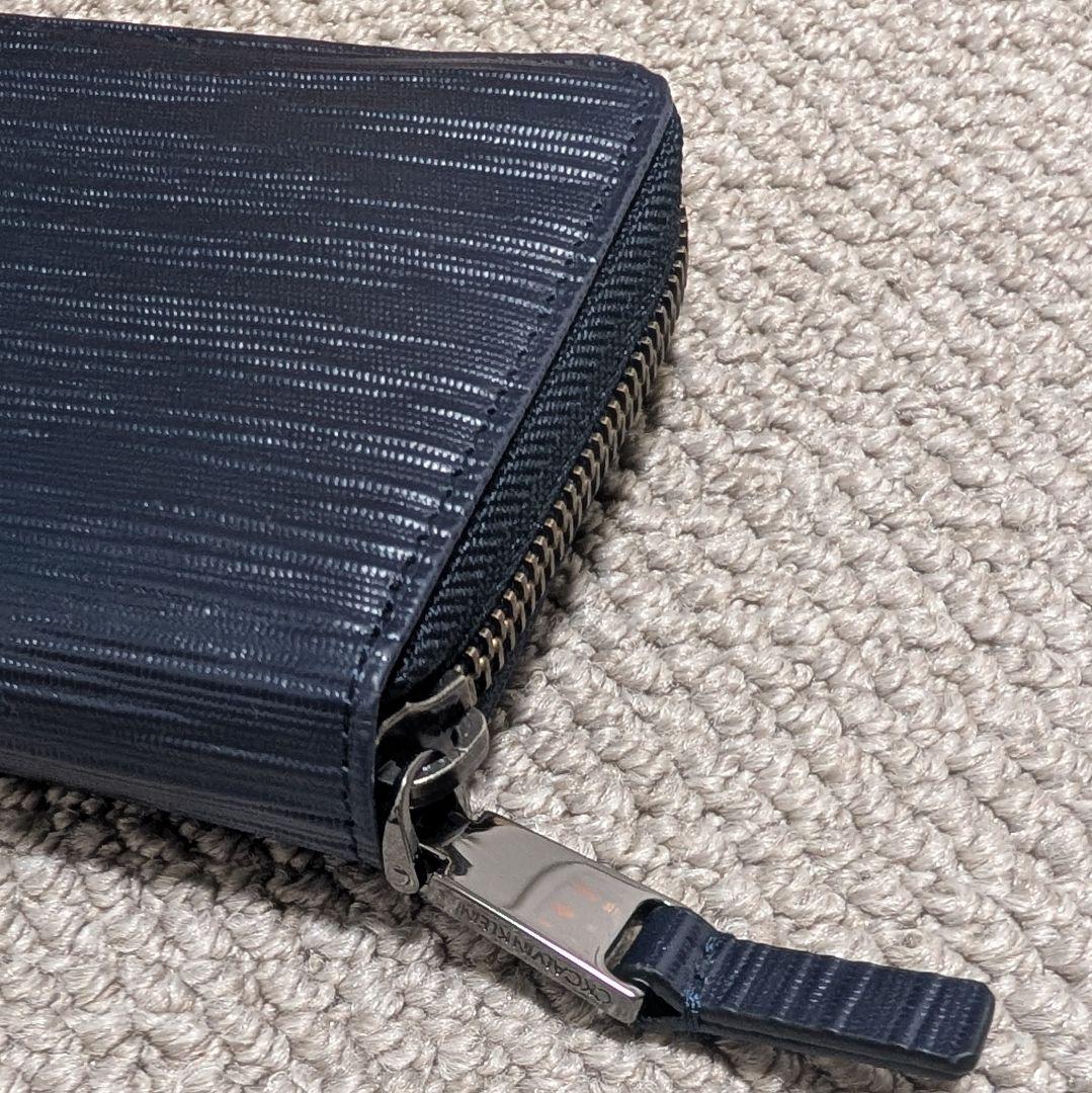 【新品未使用】CK   ネイビー 二つ折り財布